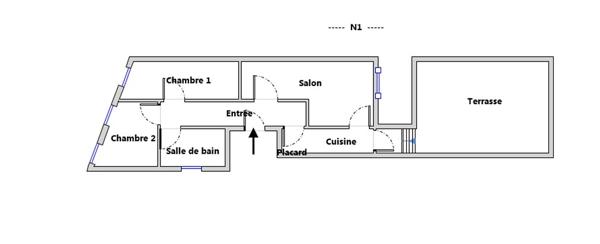 Marseille (13006) T3 Lodi avec terrasse