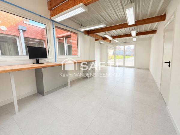 LOCAL COMMERCIAL / PROFESSIONNEL À VENDRE – 214 m² – CENTRE-VILLE DE SECLIN