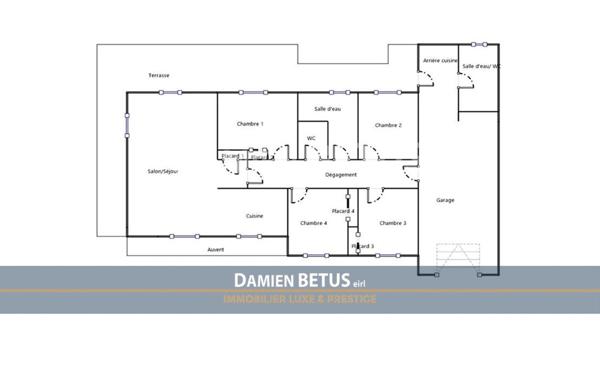 Maison à vendre 5 pièces JARD SUR MER (85), plain-pied, 4 chambres, jardin