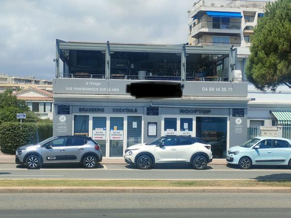 Fonds de commerce brasserie en front de mer au Cros à Cagnes sur Mer