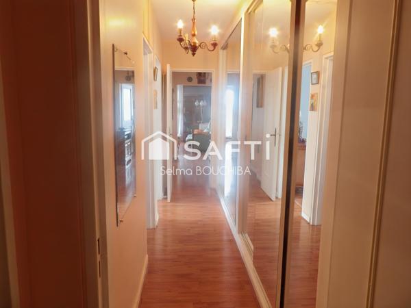 Appartement 3 pièces de 65 m² –  Lumineux avec balcon