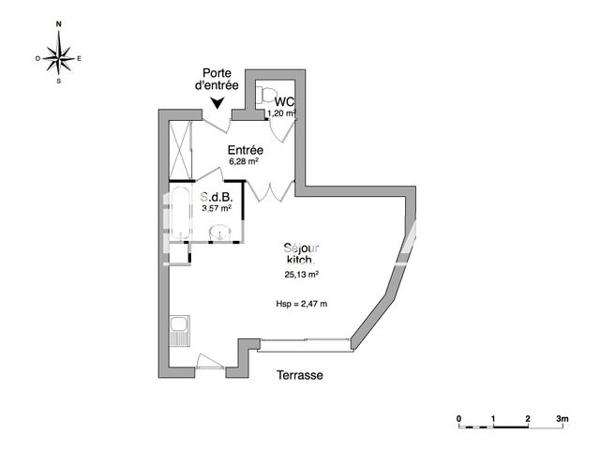 Location Studio 36.18 m² - 132 AVENUE DE LA LIBERATION Clermont-ferrand 63000
