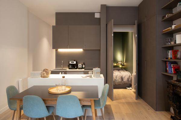 Grand T2,5 rénové par décorateur – Bordeaux Saint-Michel