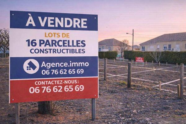 À vendre - Terrain projet construction 1337 m² situé à Denguin (64230)
