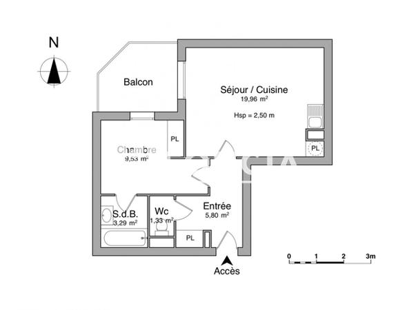Location Appartement 2 pièces 39.91 m² - 9 RUE DES SHEDS Erstein 67150