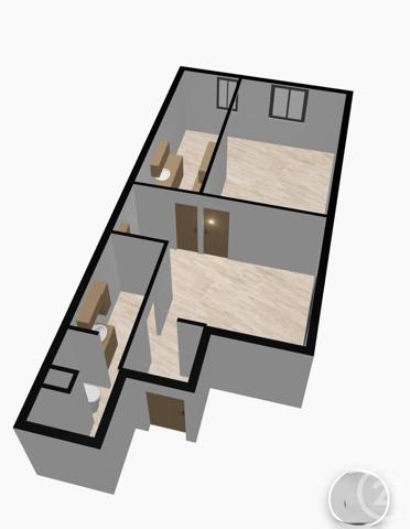 Appartement F2 à vendre  2 pièces - 55,41 m2 CHALON SUR SAONE - 71