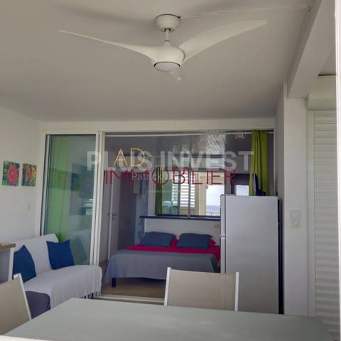 T1 vue mer panoramique - Piscine et plage privative - Résidence sécurisée