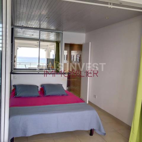 T1 vue mer panoramique - Piscine et plage privative - Résidence sécurisée