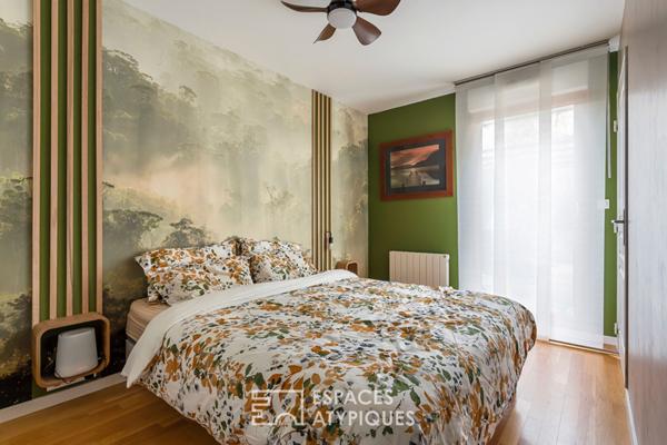 Rez-de-jardin avec 242m2 de jardin