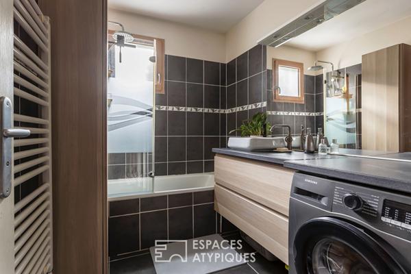 Rez-de-jardin avec 242m2 de jardin