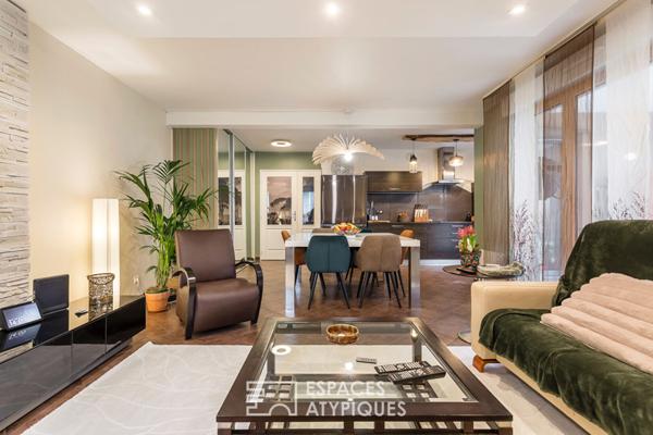 Rez-de-jardin avec 242m2 de jardin
