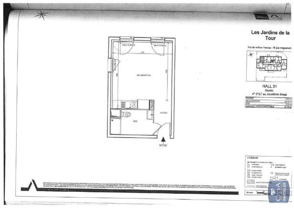 Appartement à louer 1 pièce 28.9m²