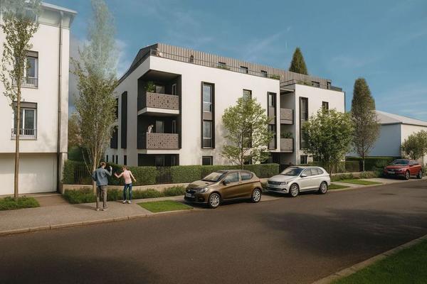 ST LAURENT DE MURE proche CENTRE Avenue Jean Moulin - Appartement 3 pièces NEUF rez-de-jardin - RT2012