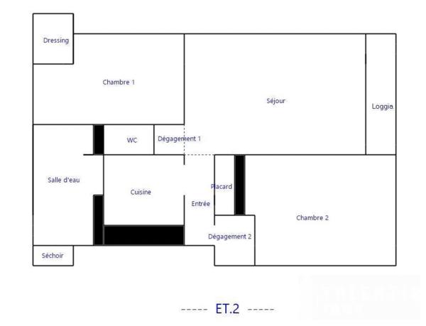 Exclusivité | NANTES, MANGIN | APPARTEMENT 3P (54m²| 2ch)