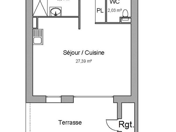 Location Appartement 3 pièces 63.05 m² - BATIMENT F Saint Julien Les Metz 57070