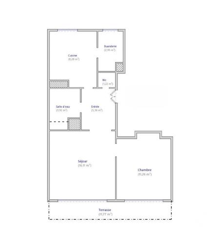 Appartement F2 à vendre  2 pièces - 49 m2 PARIS - 75014