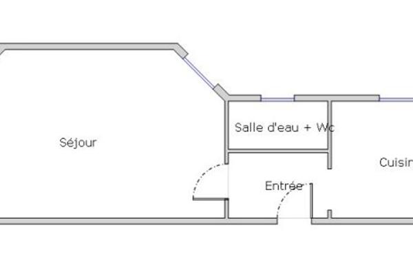 Appartement à vendre    1 pièce • 19 m2 Paris 19