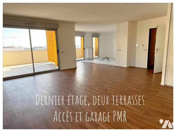 Appartement NEUF situé au dernier étage avec terrasse/balcon et garage PMR