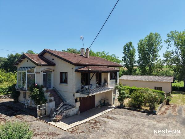 A Vendre Maison de 90 m² sur sous-sol de 84 m² avec jardin et hangar de 100 m² à Condom