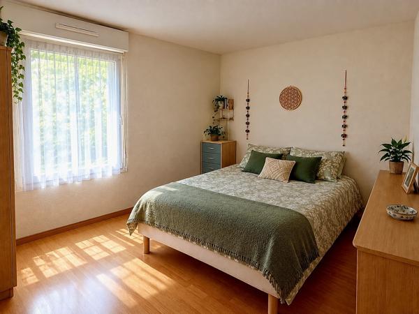 Appartement type 3 + parking + jardin