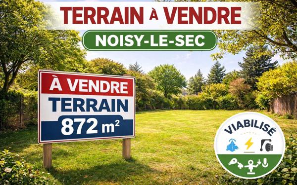 Terrain à vendre    Noisy-le-Sec