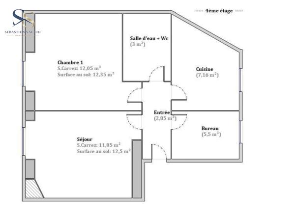 Appartement à vendre 3 pièces 42,41 m² Nice