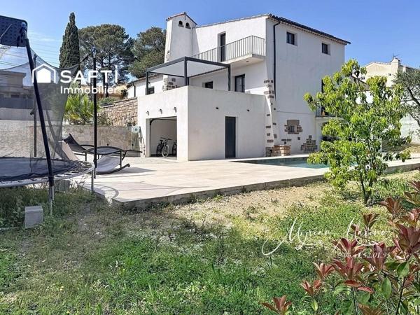 Saint-Aygulf – Villa rénovée 4 ch, piscine, double garage, proche plages