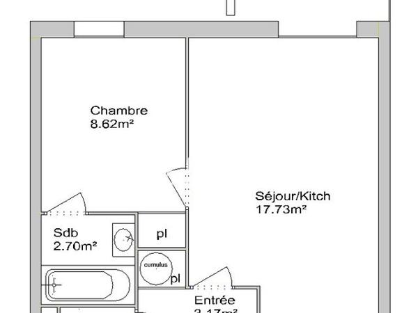 Location Appartement 2 pièces 33.41 m² - 37 AVENUE JUSTIN PAGES Auterive 31190