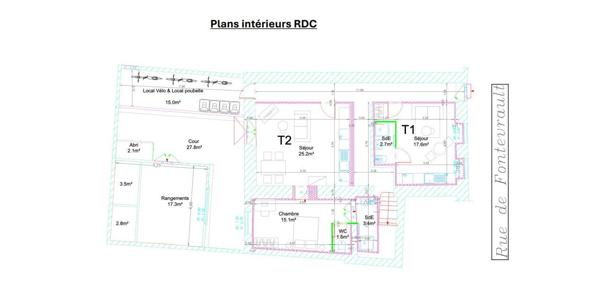 LA FLÈCHE CENTRE-VILLE IDÉAL INVESTISSEUR  T2 : 48m2