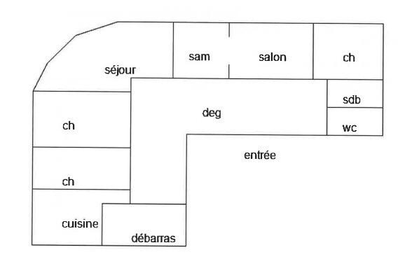 Bel appartement F6 - 154 m²