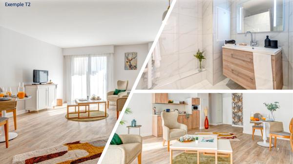 A VENDRE INVESTISSEMENT LMNP RESIDENCE SENIOR: Appartement 2 pièces de 53 m2 + parking et cave situé à Courbevoie