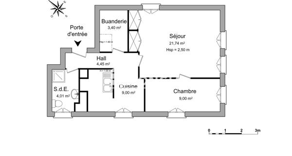 Location Appartement 2 pièces 51.6 m² - Valence 26000