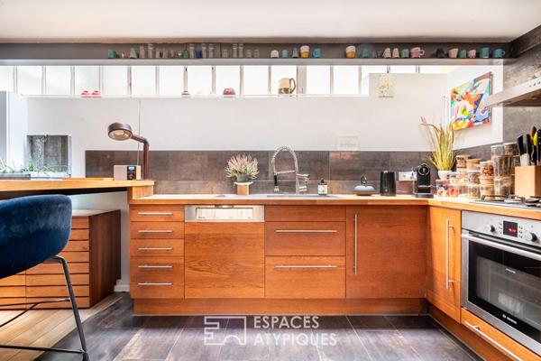 Loft dans une ancienne fabrique de faïence proche du canal St Martin