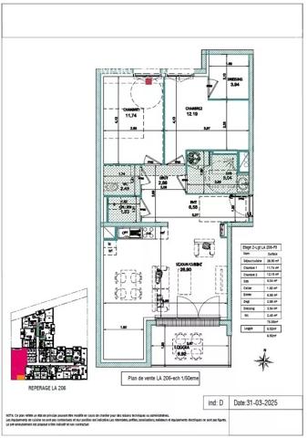 BLONVILLE-SUR-MER – appartement neuf 3 pièces 76 m² avec loggia plein SUD