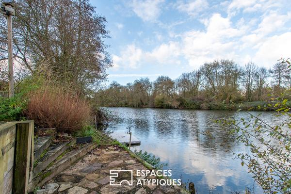 Propriété avec berge privative sur la Mayenne sur plus de 3 hectares