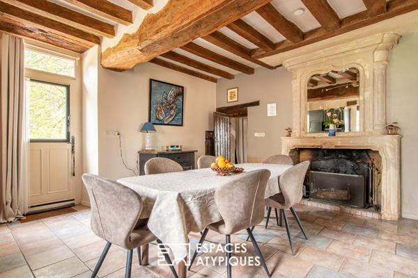 Propriété avec berge privative sur la Mayenne sur plus de 3 hectares