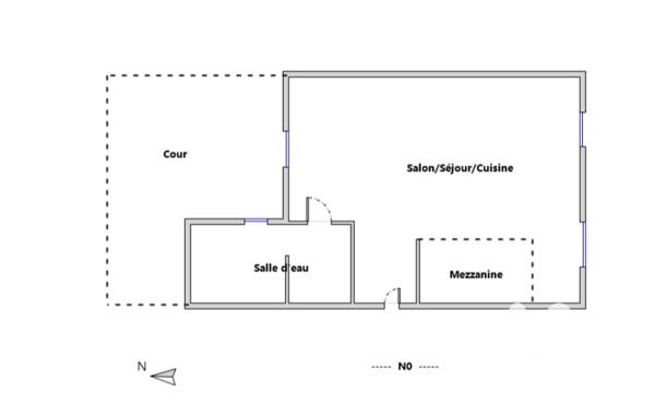 Studio à vendre 33 m² Grasse
