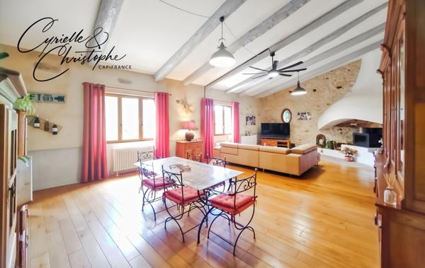 Dpt Hérault (34), à vendre à PAULHAN, maison vigneronne T5 205m² avec garage de 130m² et studio indépendant de 35m² - Terrain de 510 m2