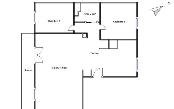 Appartement à vendre    3 pièces • 62,26 m2 Bourg-lès-Valence