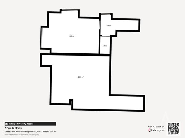 Centre ville de CHÂTEAUROUX Maison de 73m2 habitables Deux chambres Garage