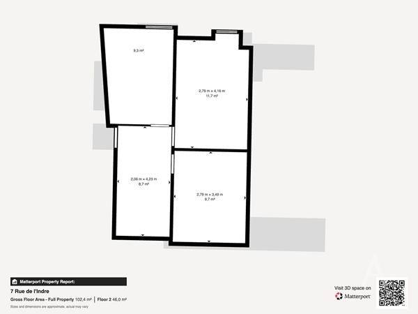 Centre ville de CHÂTEAUROUX Maison de 73m2 habitables Deux chambres Garage