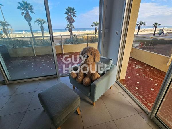 CANET PLAGE - CÔTÉ SUD - VENTE APPARTEMENT PRIVÉ FACE MER - TERRASSE PANORAMIQUE dans Villa année 1970