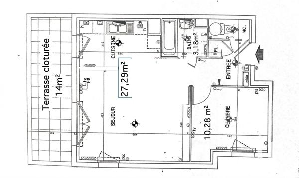 Appartement 2 pièces de 48 m² à Sainte-Luce-sur-Loire (44980)