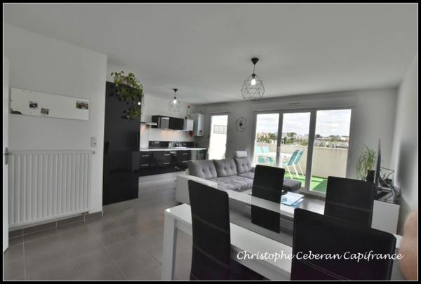 Dpt Hérault (34), à vendre MONTPELLIER appartement T3 de 62 m² - Terrasse de 12,5m²