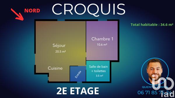 Appartement à vendre 2 pièces 35 m² Biarritz