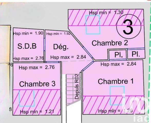 Appartement 4 pièces de 61 m² à Tournon-sur-Rhône (07300)