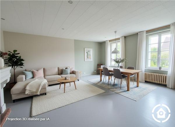 Maison semi plain-pied à RENOVER - 3 chambres - Jardins clos - Garage