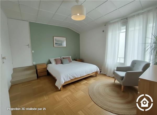 Maison semi plain-pied à RENOVER - 3 chambres - Jardins clos - Garage