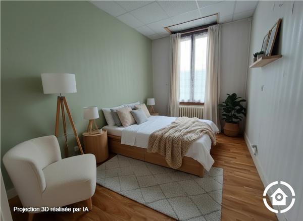 Maison semi plain-pied à RENOVER - 3 chambres - Jardins clos - Garage