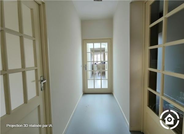 Maison semi plain-pied à RENOVER - 3 chambres - Jardins clos - Garage